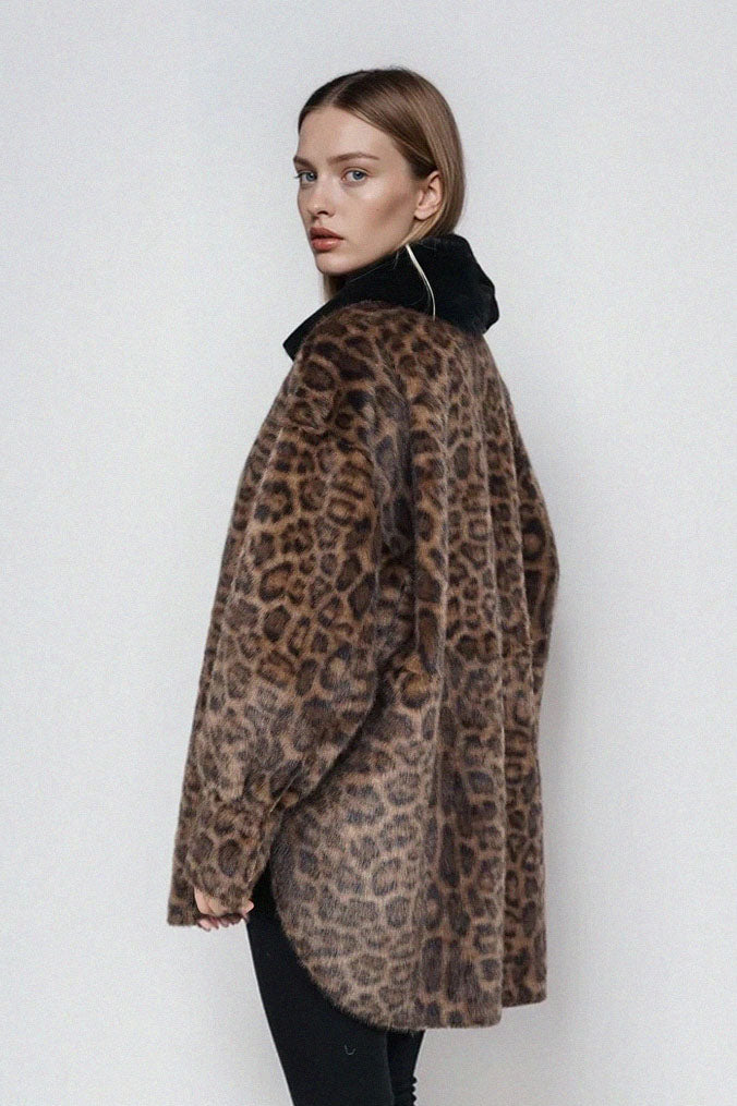 Veste léopard Nici Blonde N°8 réversible, deuxième vue