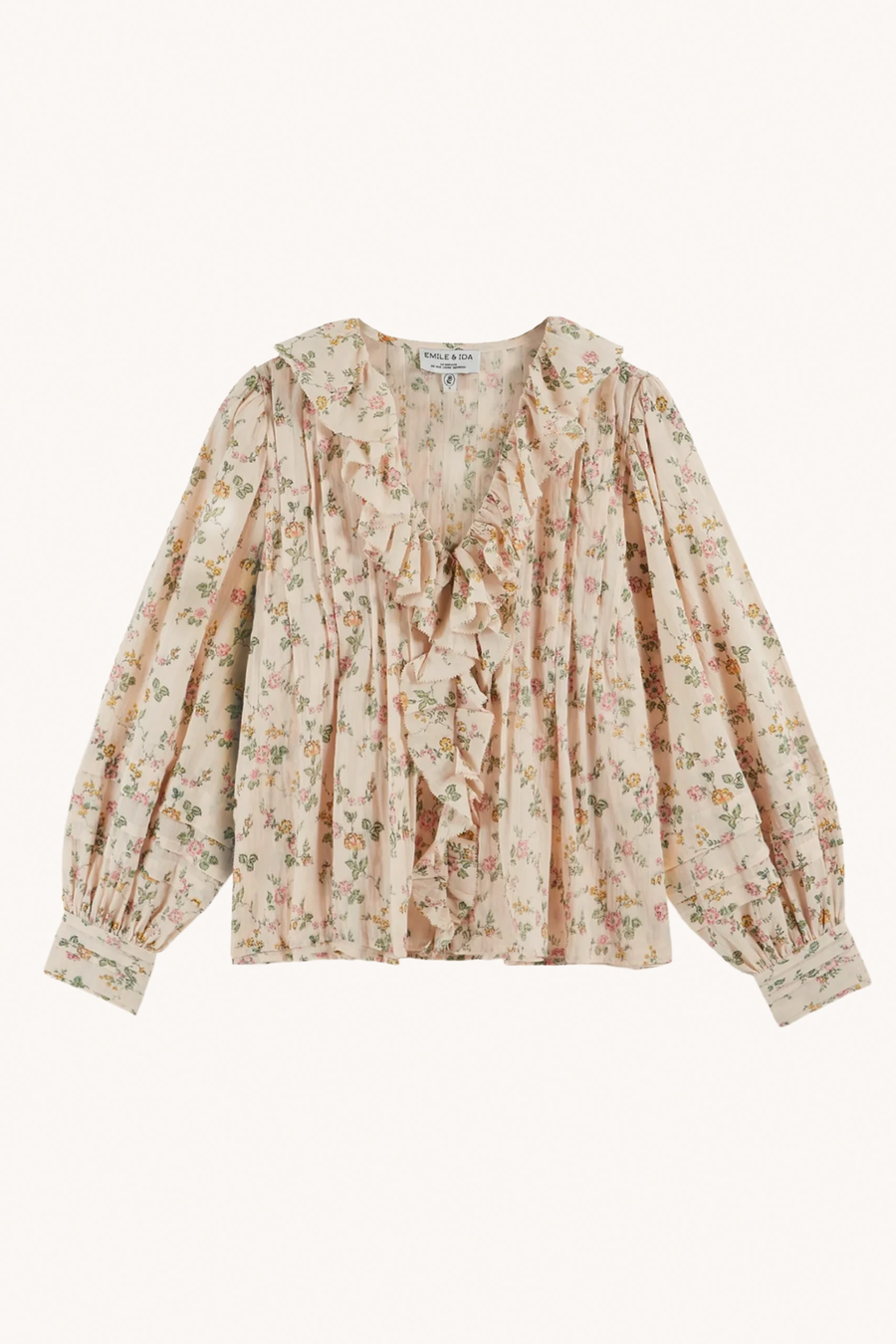 EMILE ET IDA - BLOUSE À IMPRIMÉE ROSIER