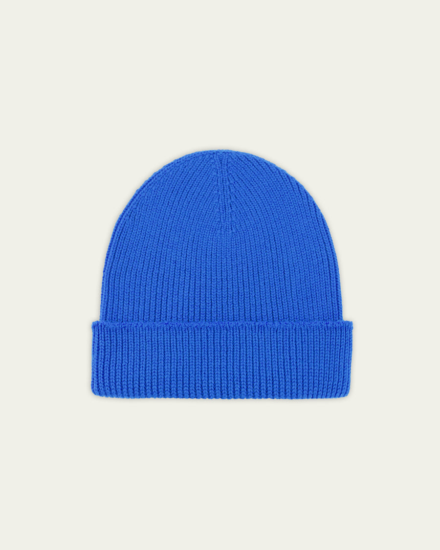 NITTON KNITWEAR - BONNET ARA BLEU ROI