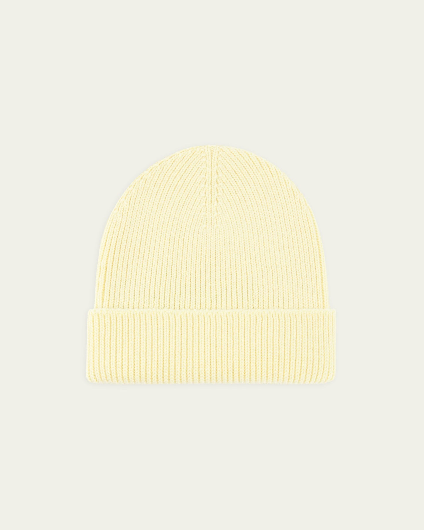 NITTO KNITWEAR - Bonnet Jaune Pâle