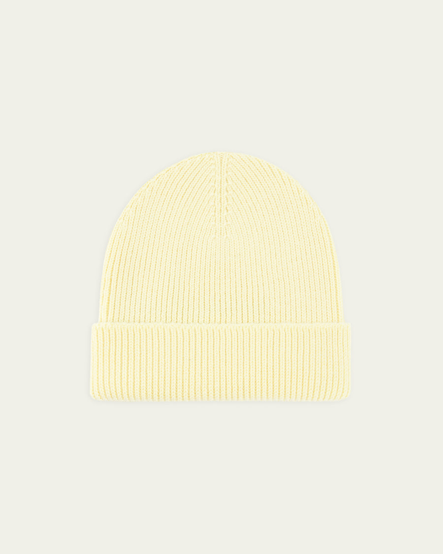 NITTO KNITWEAR - BONNET ARA JAUNE PALE