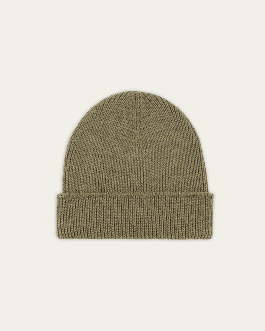 NITTO KNITWEAR - BONNET ARA VERT MILITAIRE