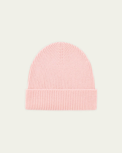 NITTO KNITWEAR - Bonnet Rose Pâle