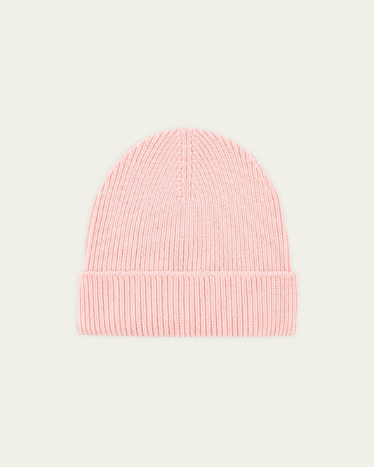 NITTO KNITWEAR - Bonnet Rose Pâle