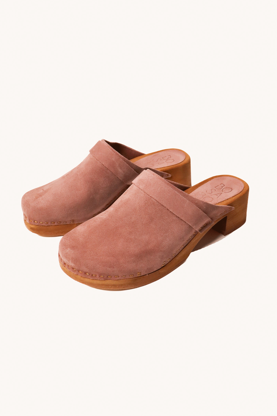 BOSABO - SABOT DAIM VIEUX ROSE