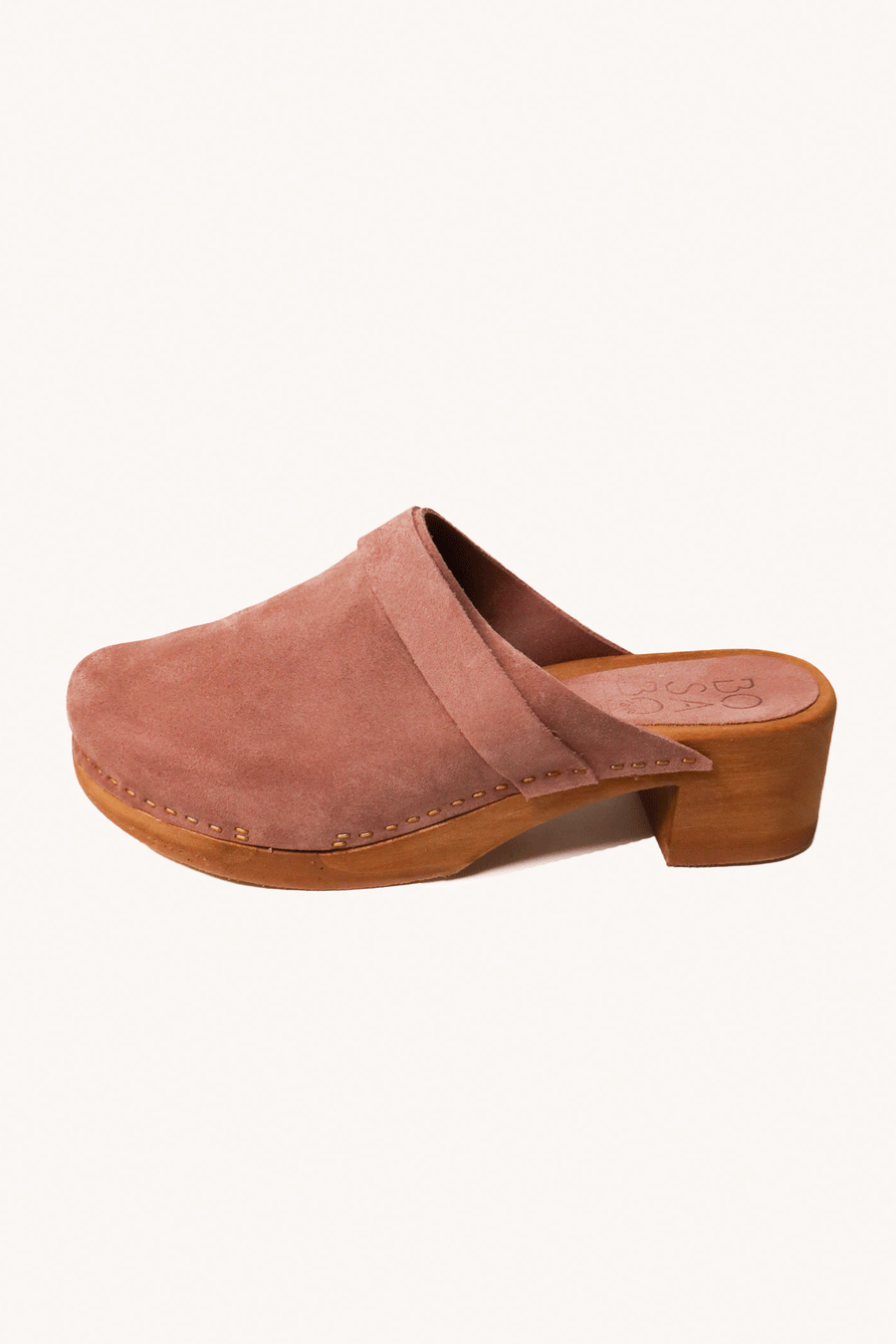 BOSABO - SABOT DAIM VIEUX ROSE