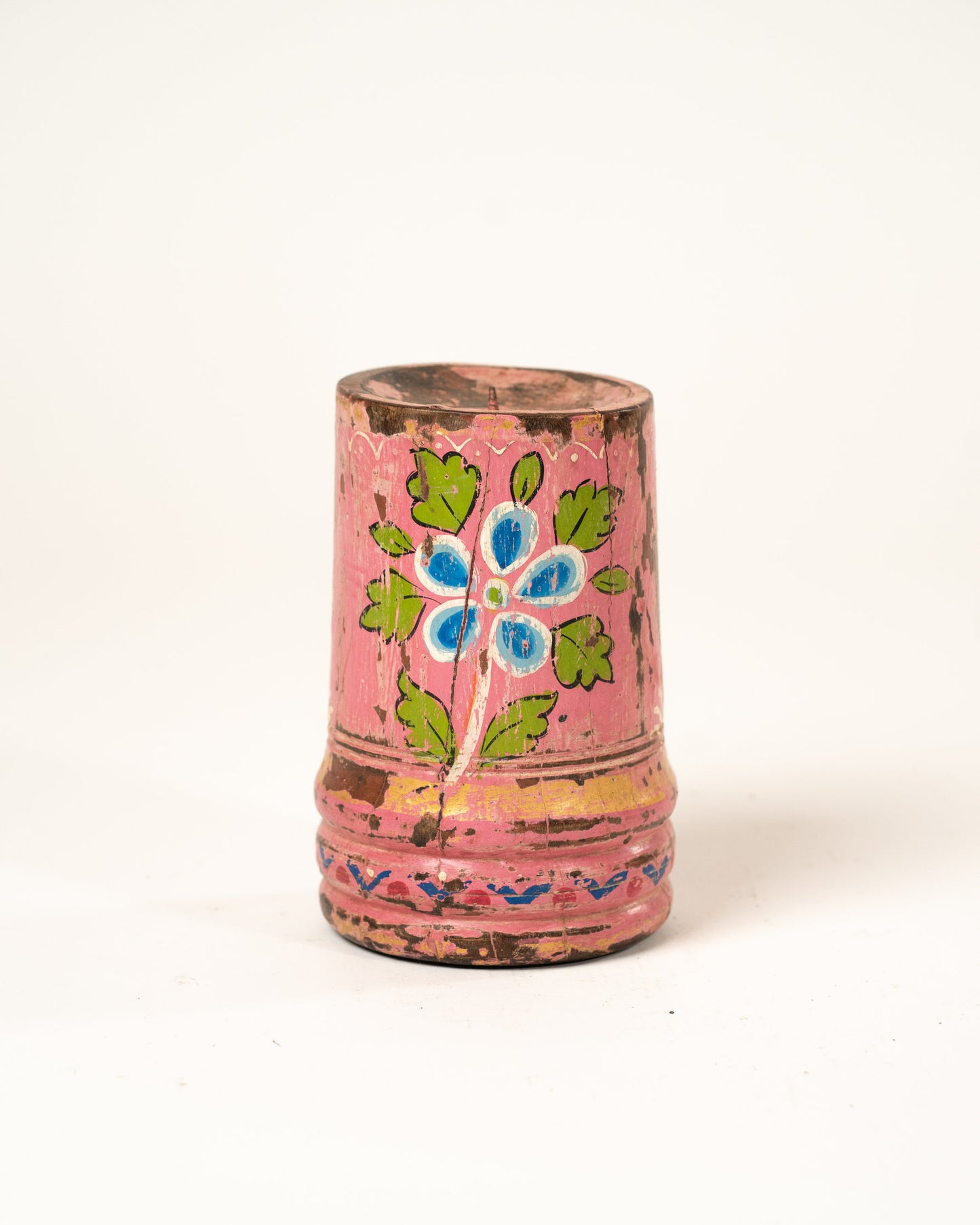 L'ÎLE BLEUE - BOUGEOIR EN ACACIA ROSE