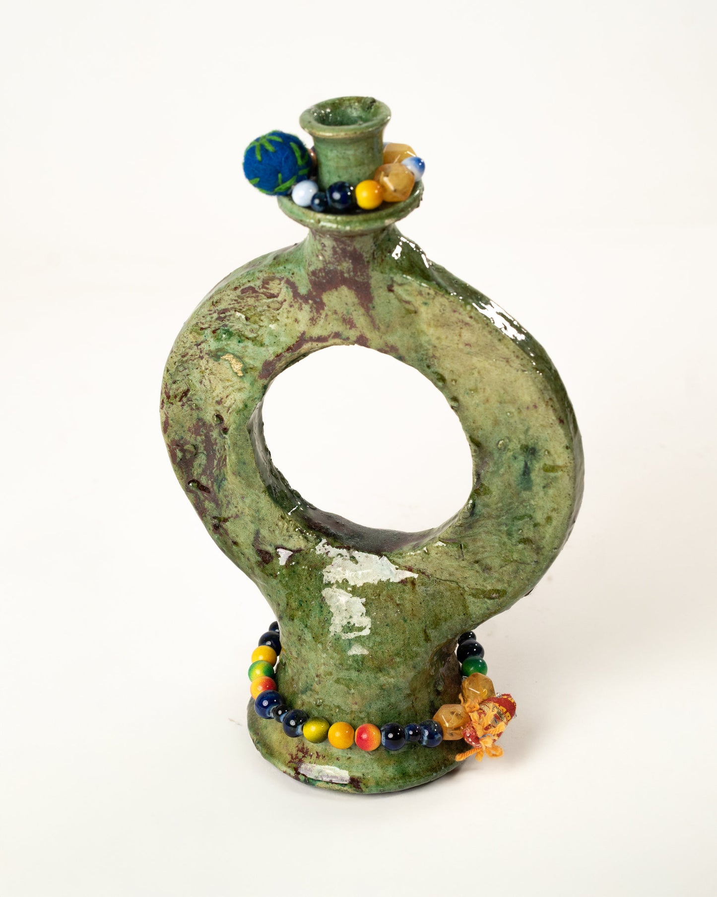 L'ÎLE BLEUE - BOUGEOIR ROND