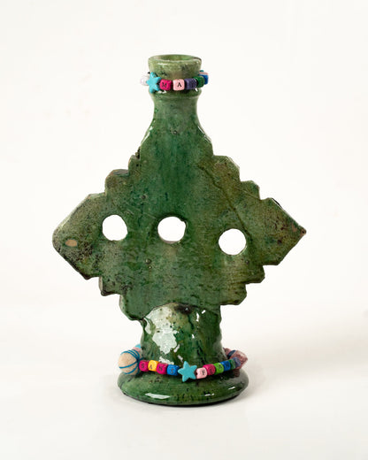 L'ÎLE BLEUE - BOUGEOIR CHAINE VERT