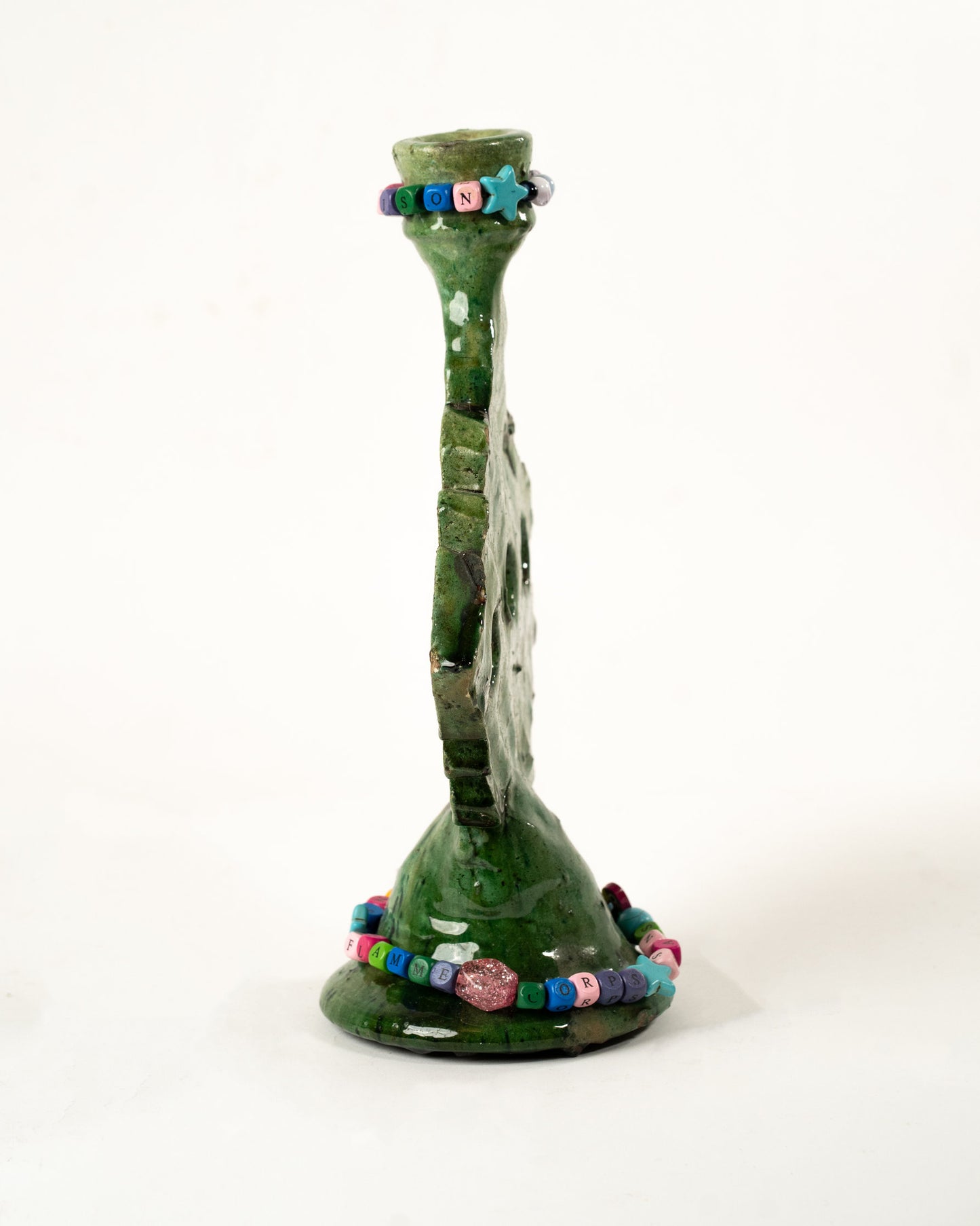 L'ÎLE BLEUE - BOUGEOIR CHAINE VERT