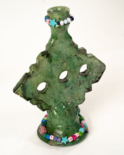 L'ÎLE BLEUE - BOUGEOIR CHAINE VERT