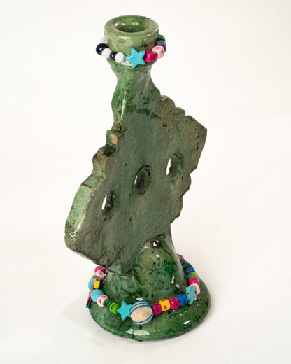 L'ÎLE BLEUE - BOUGEOIR CHAINE VERT