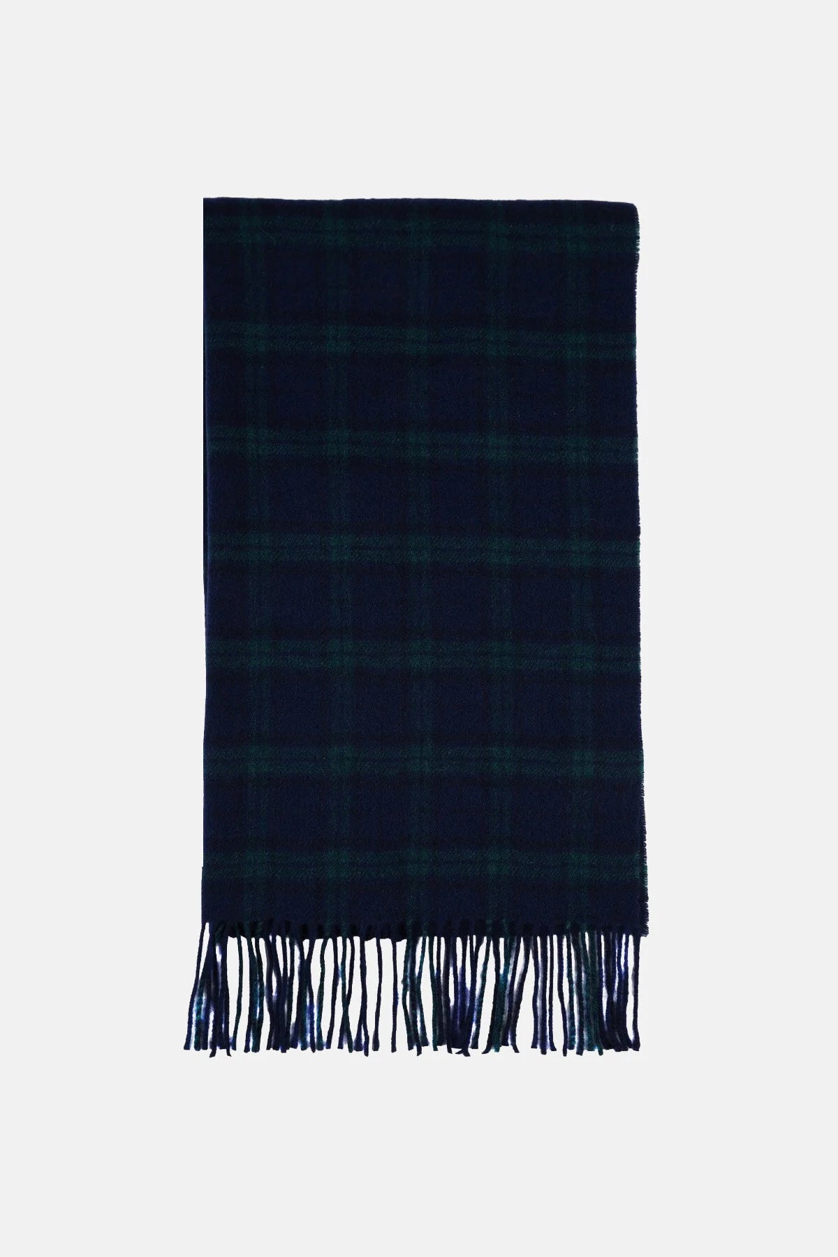 Écharpe homme Baracuta en tartan Blackwatch à franges, vue principale