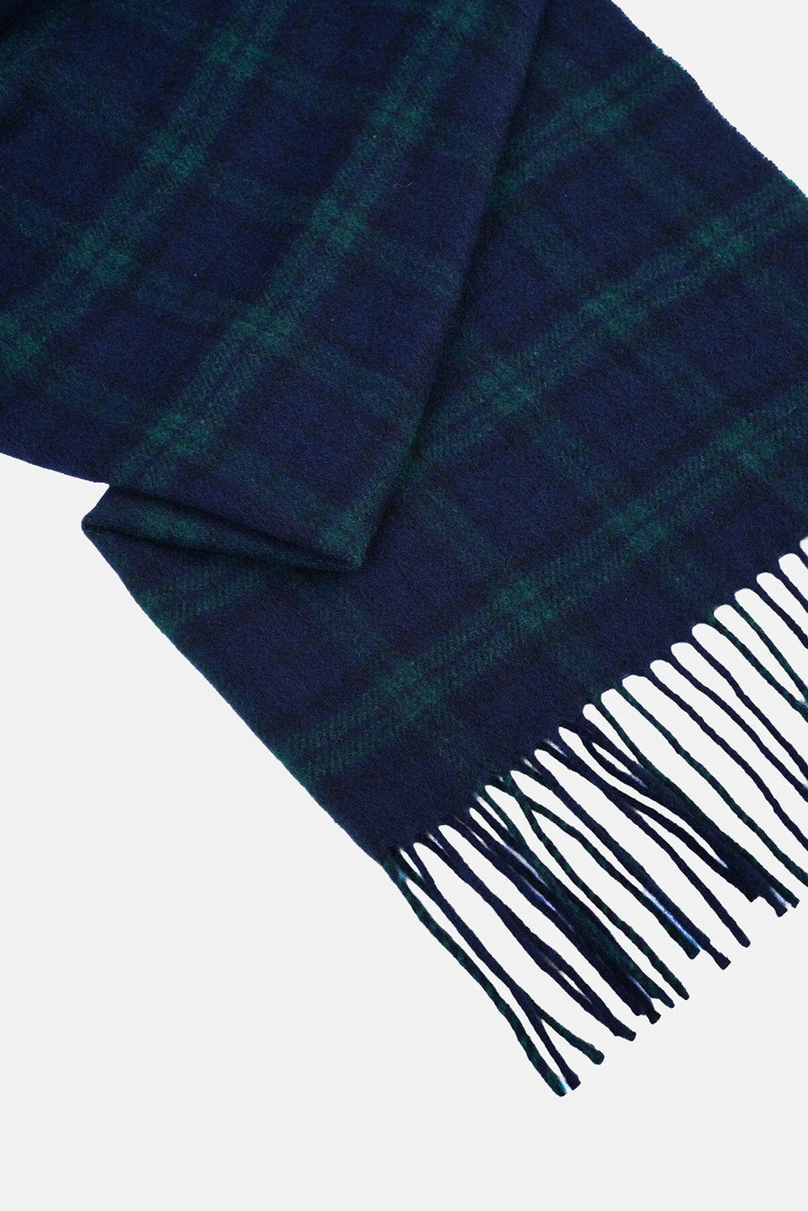 Écharpe homme Baracuta en tartan Blackwatch à franges, deuxième vue