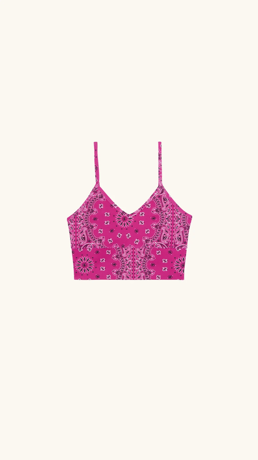 ARIZONA LOVE - Top de yoga rose fushia aux motifs bandana