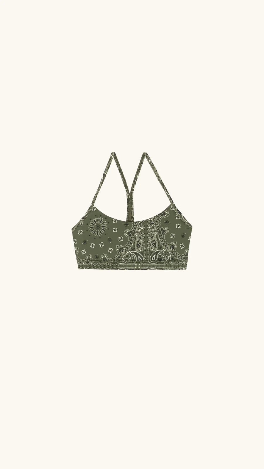 ARIZONA LOVE - Brassière aux motifs bandana vert kaki