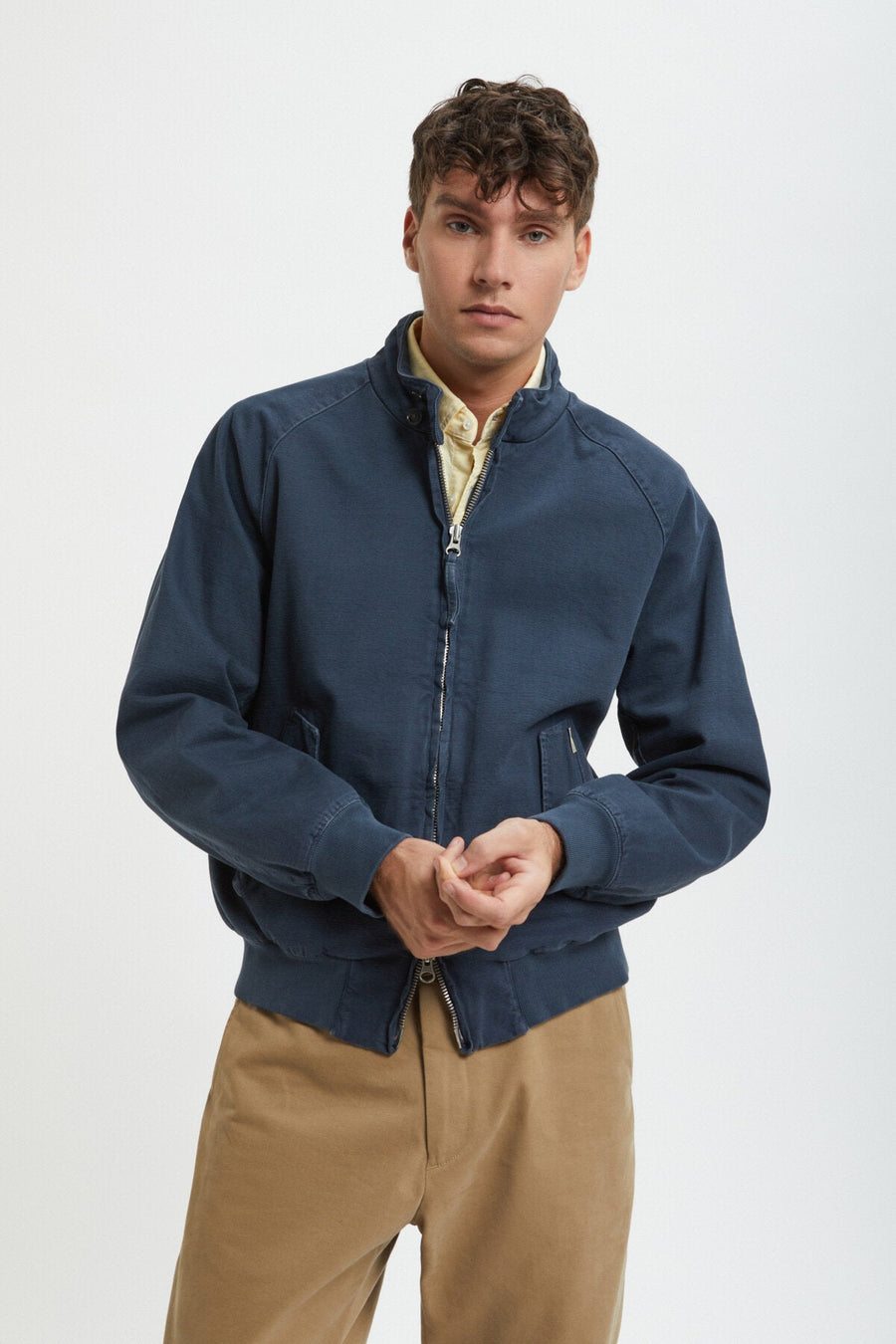 BARACUTA - G9 Jacket in Piece-Dyed Canvas
