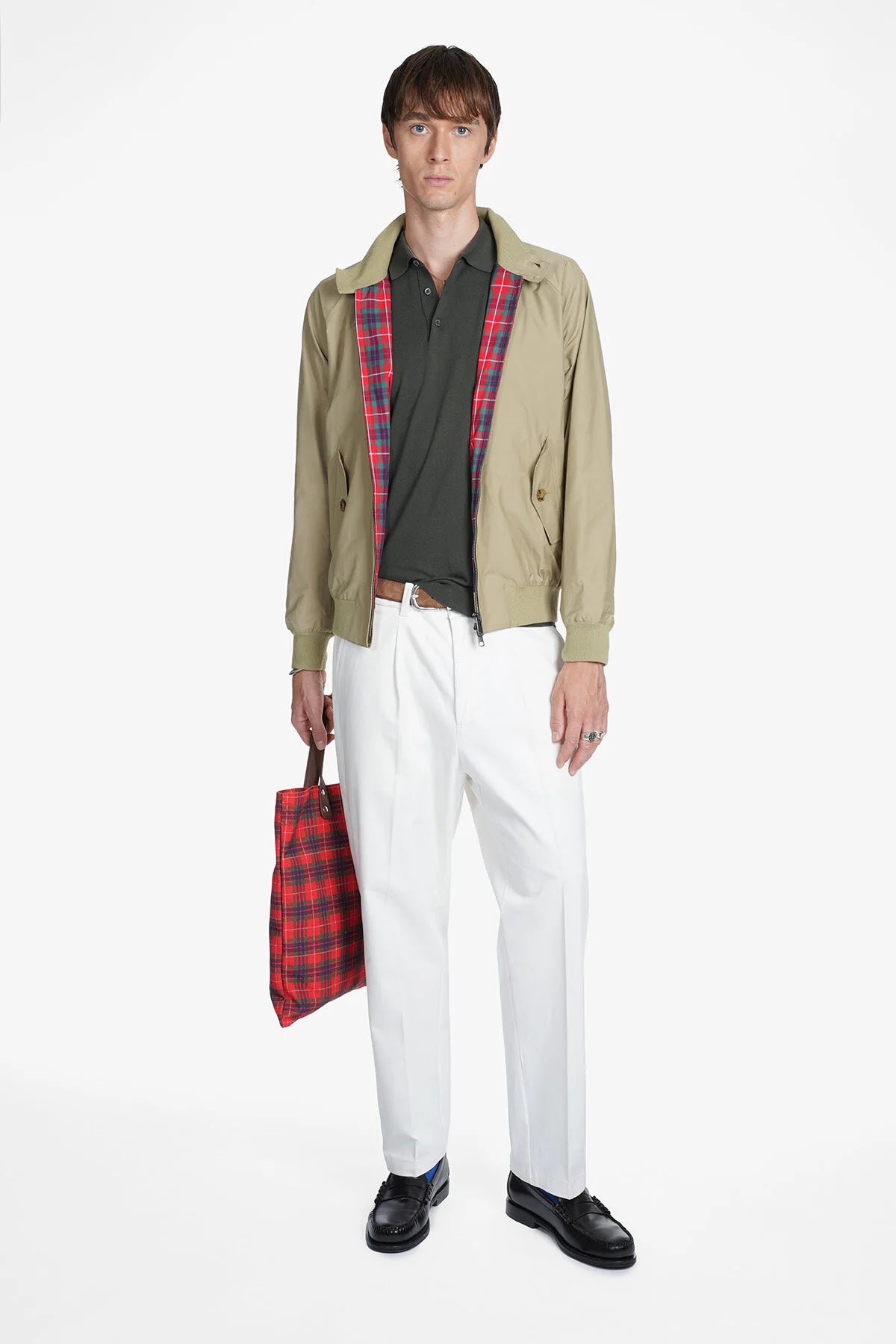Veste G9 Baracuta beige Natural pour homme, autre angle