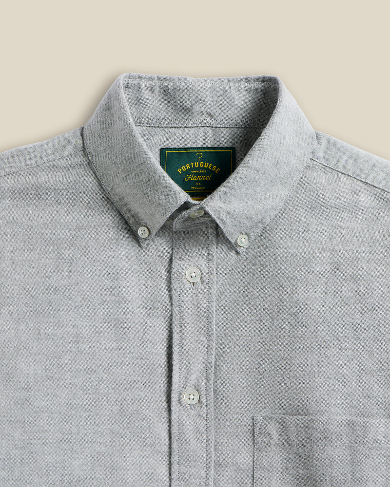 PORTUGUESE FLANNEL - Brushed Oxford Moss Green