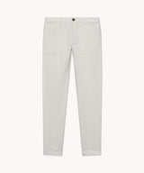 L'ÎLE BLEUE - Pantalon homme Berni écru en twill de coton