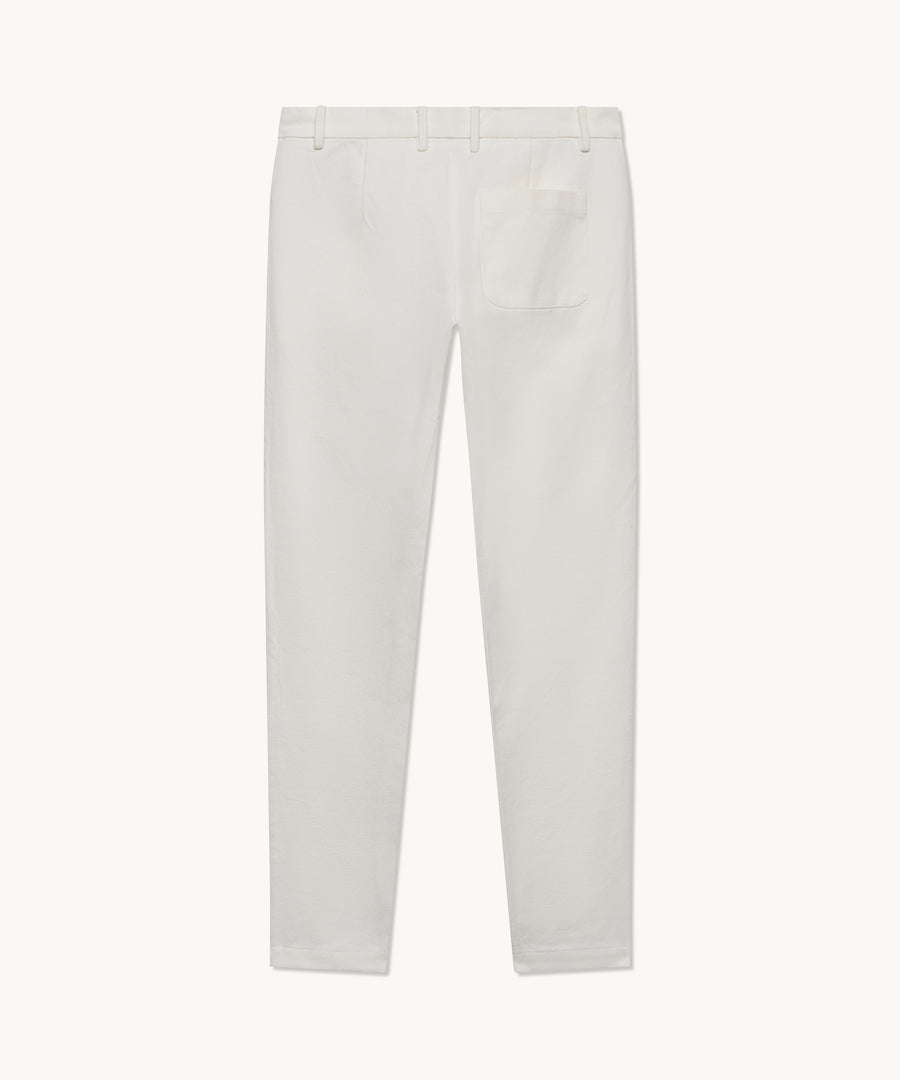 L'ÎLE BLEUE - Pantalon homme Berni écru en twill de coton