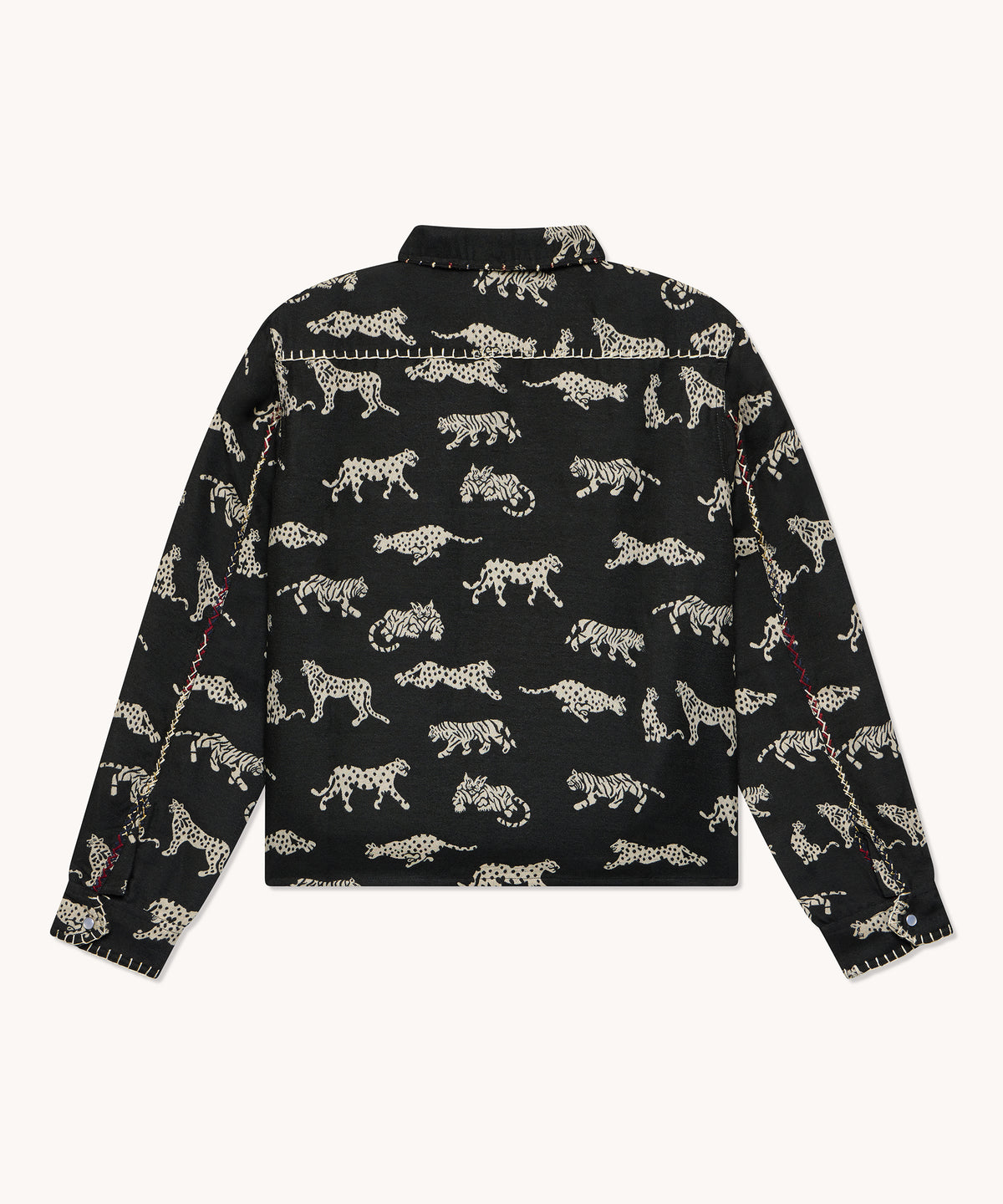 Chemise femme L'Île Bleue Frédérique imprimé tigre noir, deuxième vue
