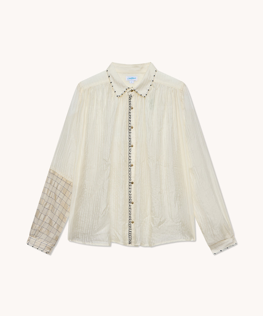 L'ÎLE BLEUE - Blouse Femme Lilyane en soie