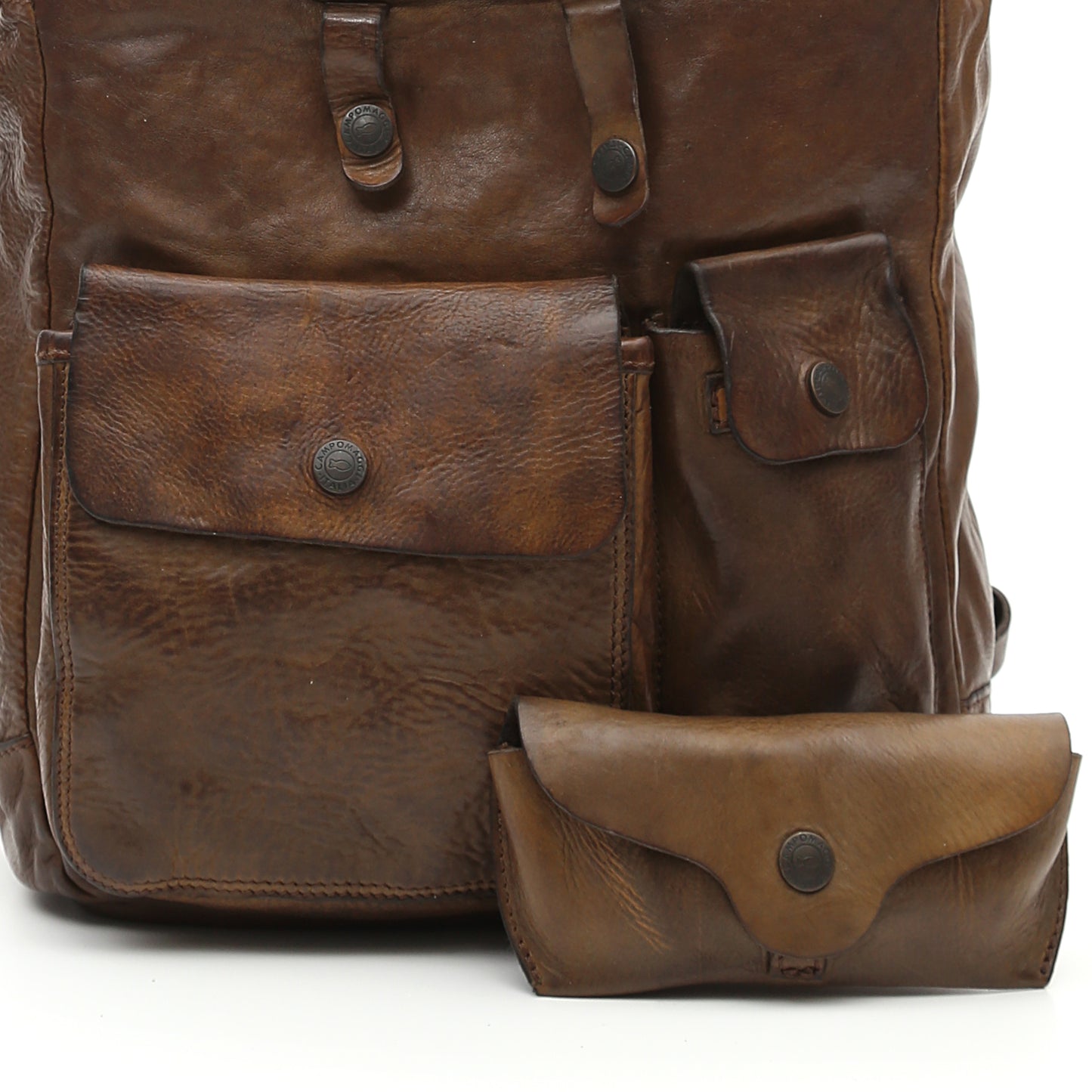 CAMPOMAGGI - Backpack Londra Cognac