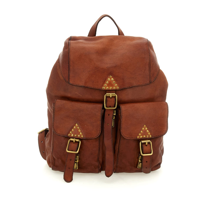 CAMPOMAGGI - SAC BERENICE BACKPACK COGNAC