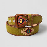 LA MANSA - CEINTURE TISSÉE - VERT CACERÍA