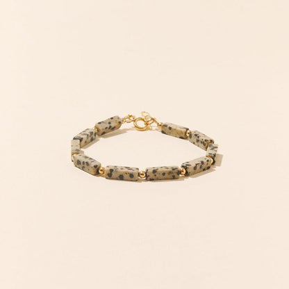 CAMILLE COLETTE STUDIO - BRACELET JASPE DALMATIEN DALMASIEN