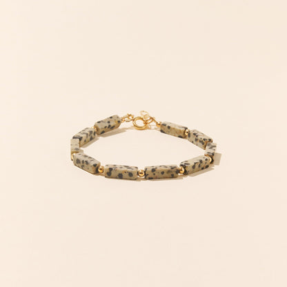 CAMILLE COLETTE STUDIO - Bracelet Jaspe Dalmatien