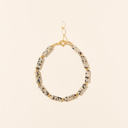 CAMILLE COLETTE STUDIO - Bracelet Jaspe Dalmatien