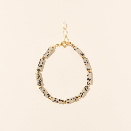 CAMILLE COLETTE STUDIO - BRACELET JASPE DALMATIEN DALMASIEN