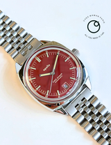 CHEZ MAMAN - MONTRE APOLLO RED VELVET - BRACELET JUBILEE