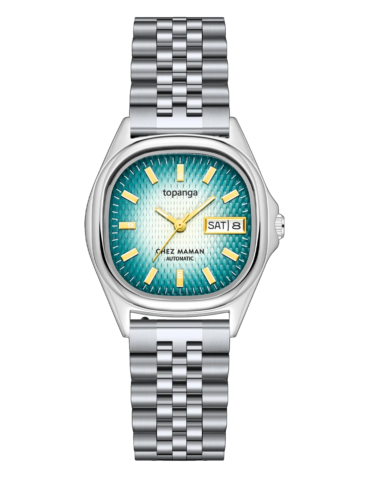 Montre Chez Maman Topanga Valley Blue bracelet jubilee, vue principale