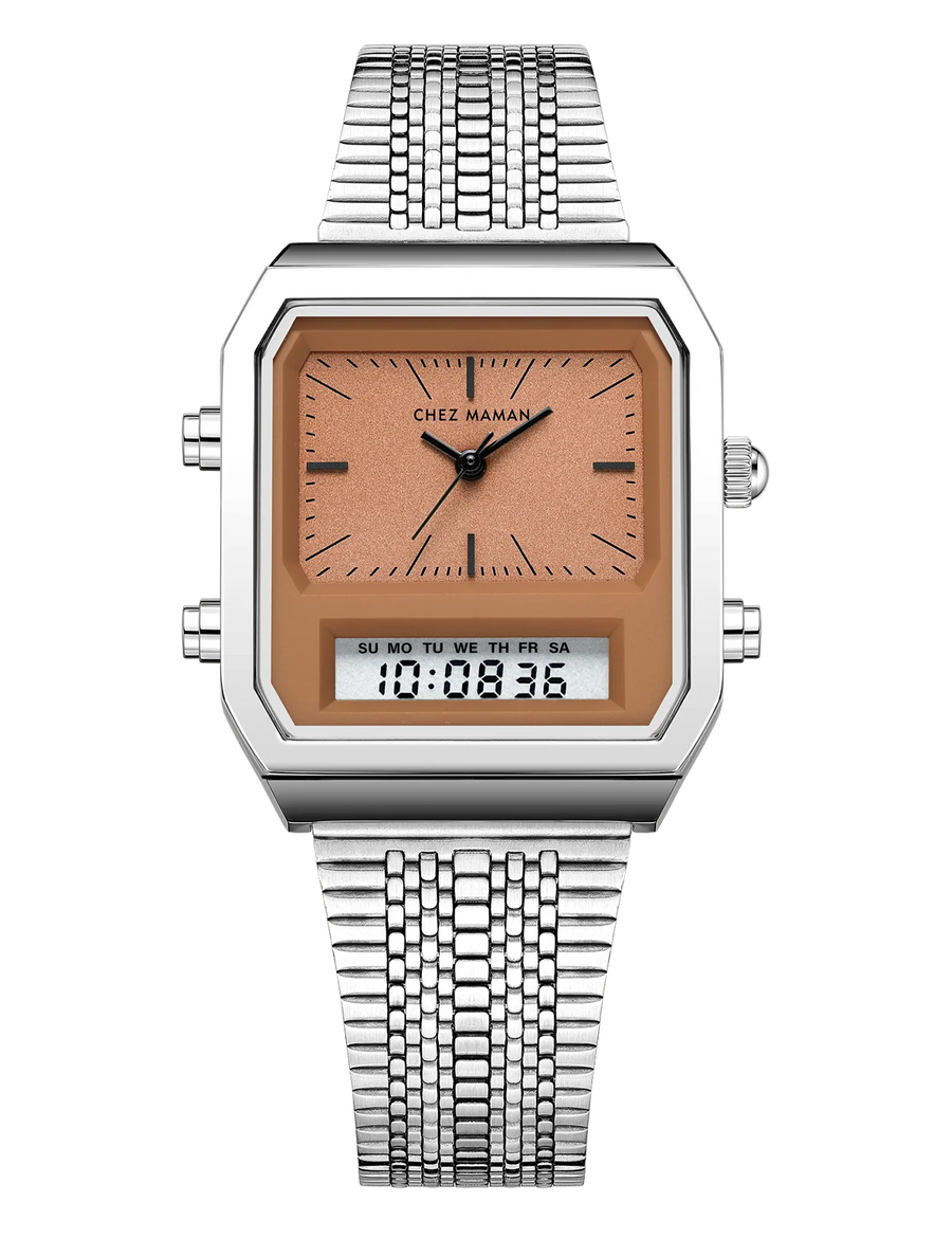 Montre Chez Maman La Twin Arizona bracelet milanais, vue principale