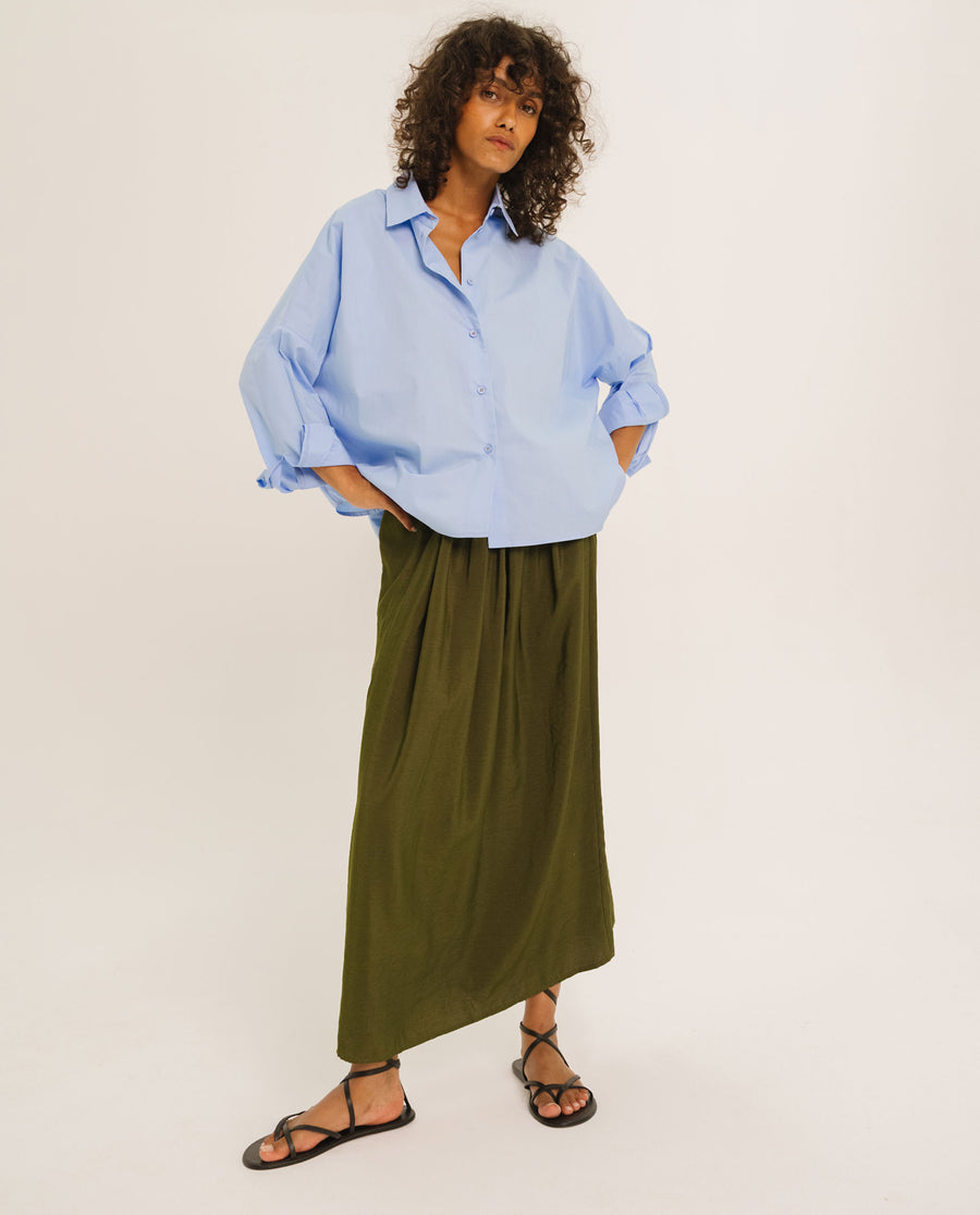 TINSELS - JUPE LONGUE CHRISTIE VERTE