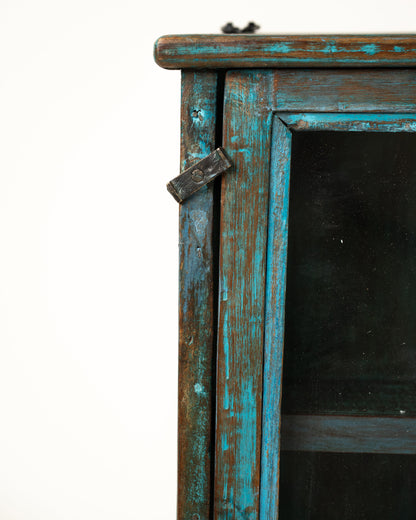 L'ÎLE BLEUE - VITRINE EN BOIS