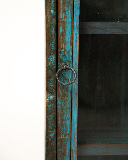 L'ÎLE BLEUE - VITRINE EN BOIS