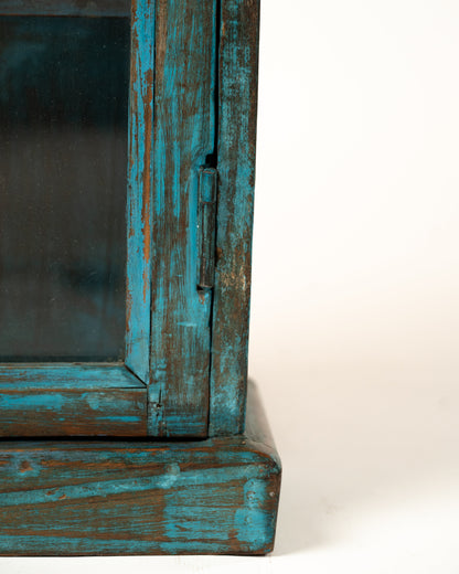 L'ÎLE BLEUE - VITRINE EN BOIS