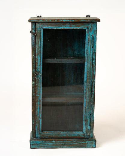 L'ÎLE BLEUE - VITRINE EN BOIS