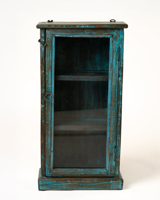 L'ÎLE BLEUE - VITRINE EN BOIS