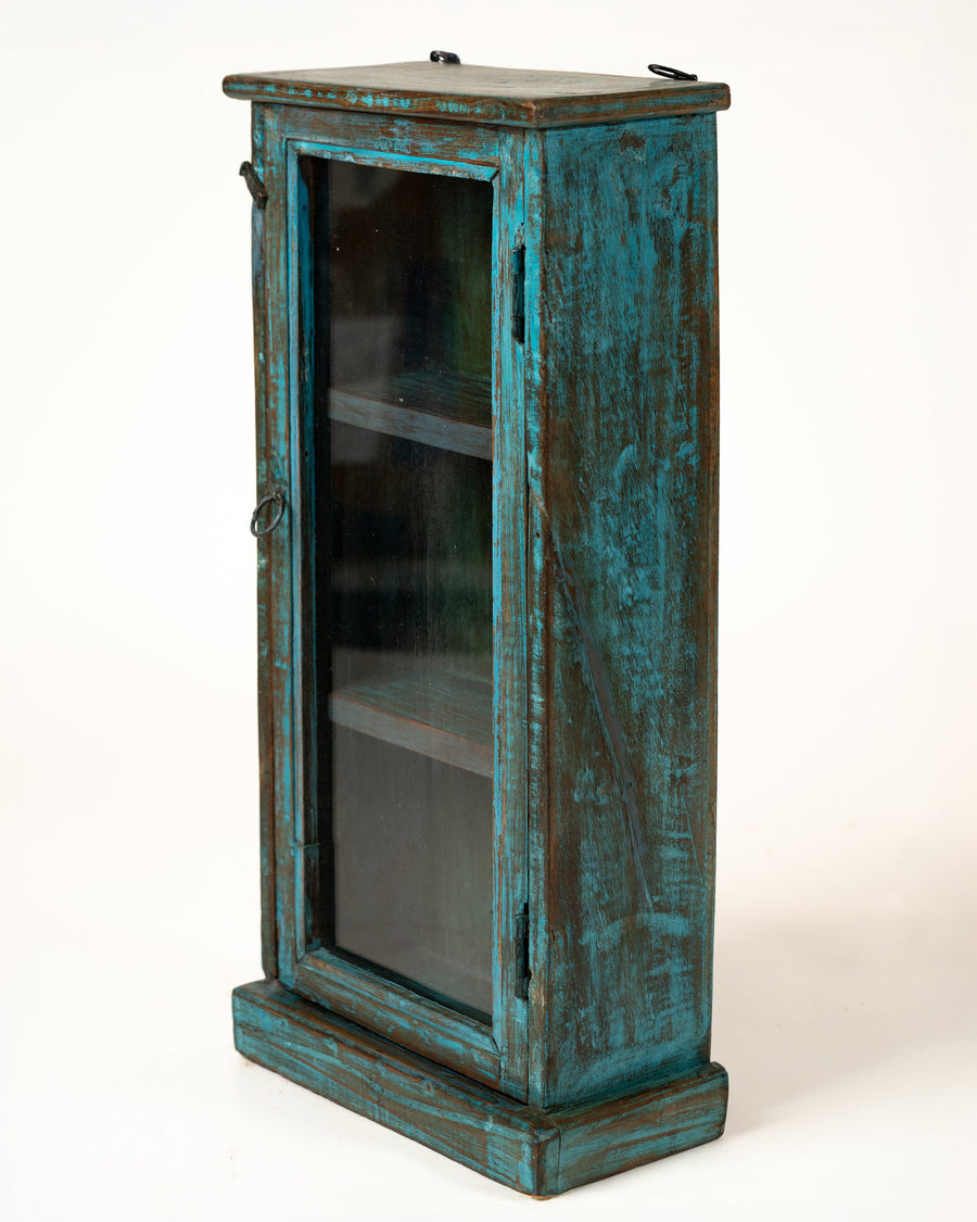 L'ÎLE BLEUE - VITRINE EN BOIS