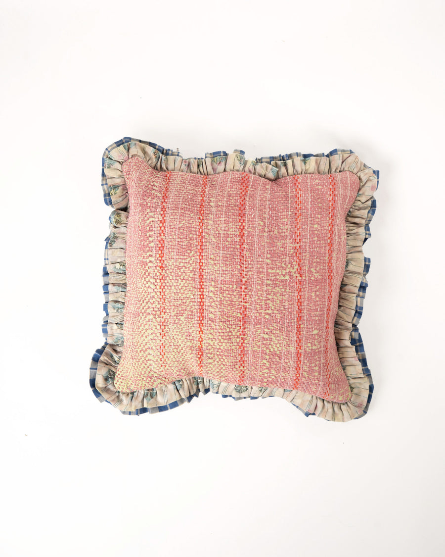 THE BLUE ISLAND - KANTHA CUSHION 62