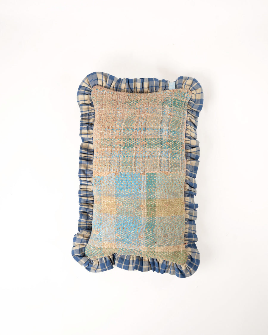 THE BLUE ISLAND - KANTHA CUSHION 42