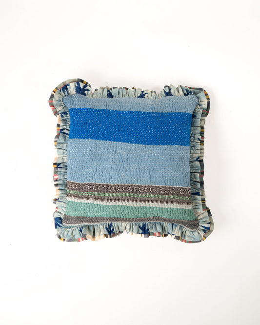 L'ÎLE BLEUE - COUSSIN EN KANTHA 20 (40X40)