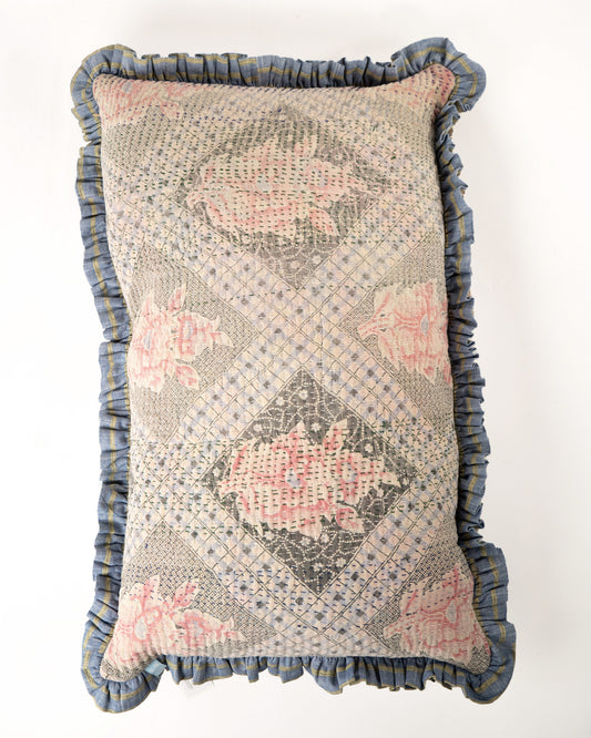 L'ÎLE BLEUE - COUSSIN EN KANTHA 76