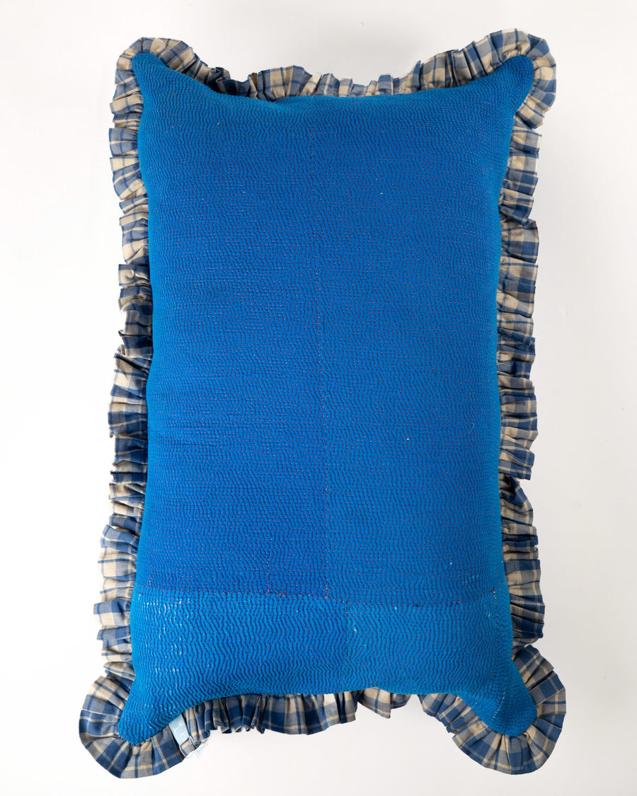 THE BLUE ISLAND - KANTHA CUSHION 66