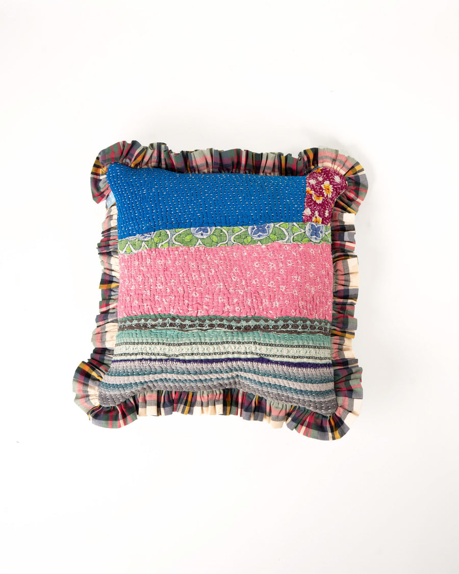 THE BLUE ISLAND - KANTHA CUSHION 20 (40X40)